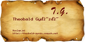 Theobald Győző névjegykártya