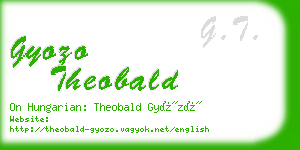 gyozo theobald business card
